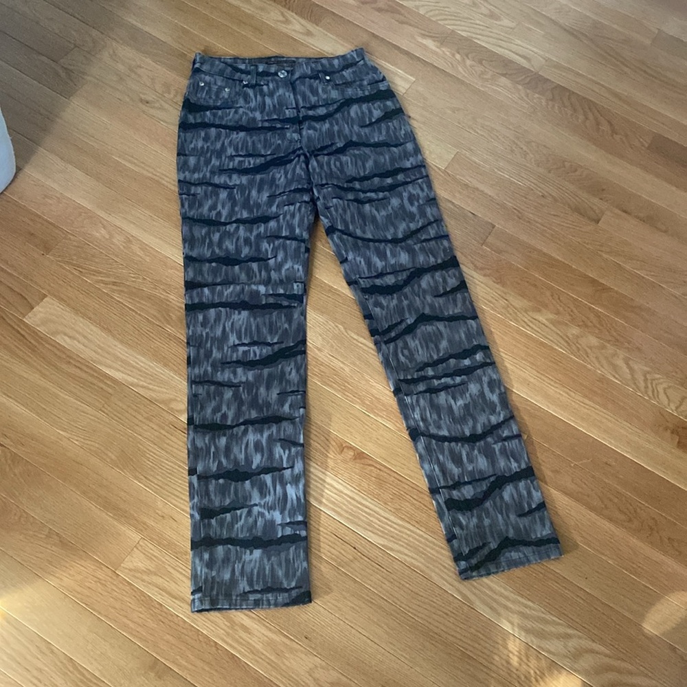 Ernest Le Gamin 28 France Jeans Soft Cotton Grey Gray Black Military New NWOT